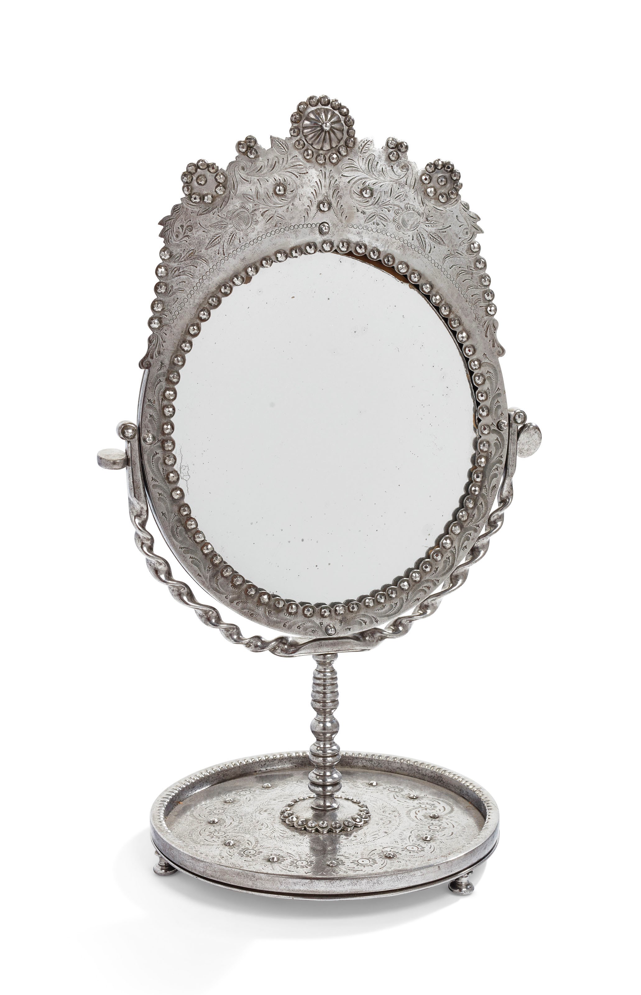 MIROIR DE TABLE D'EPOQUE NEOCLASSIQUE