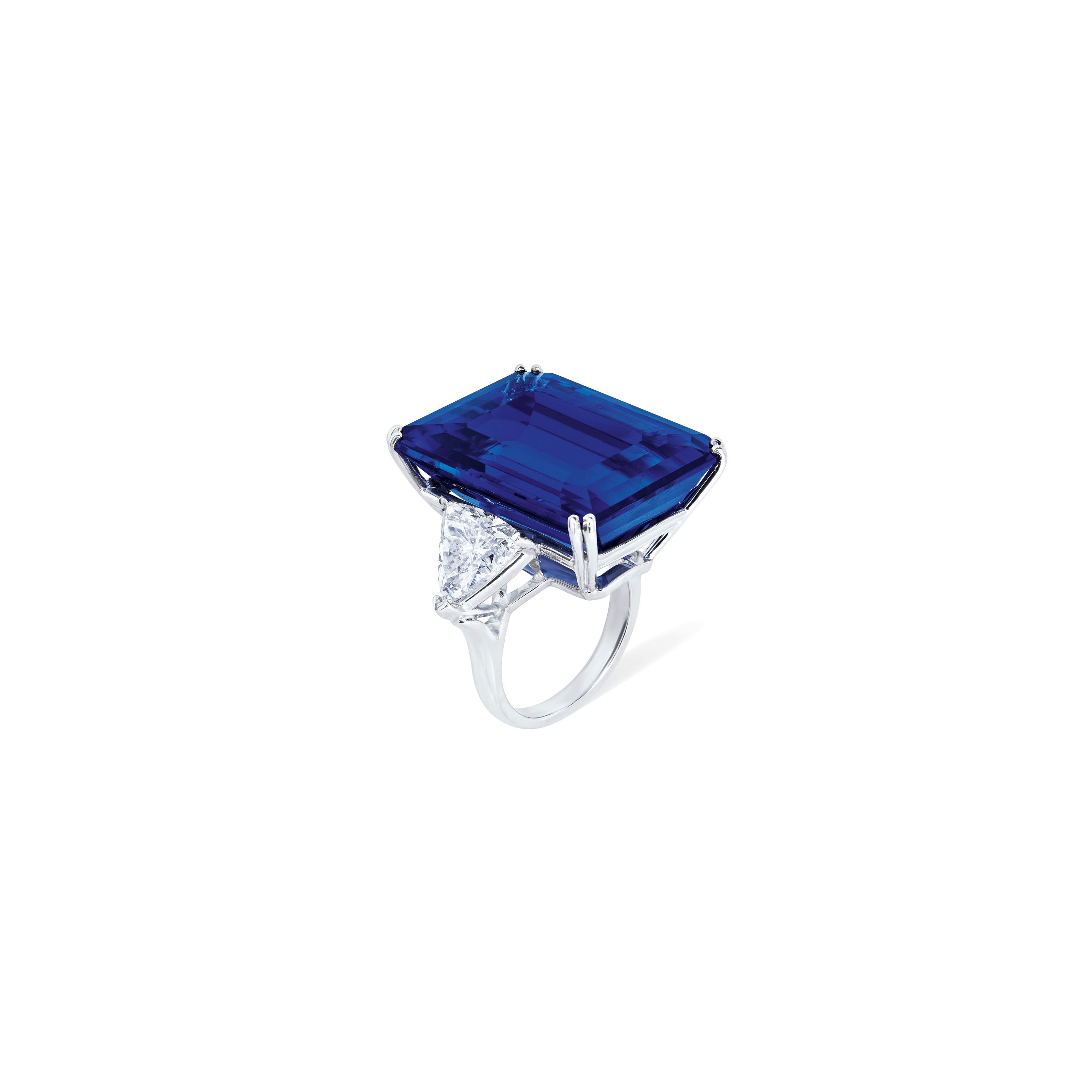 TANZANITE AND DIAMOND RING
