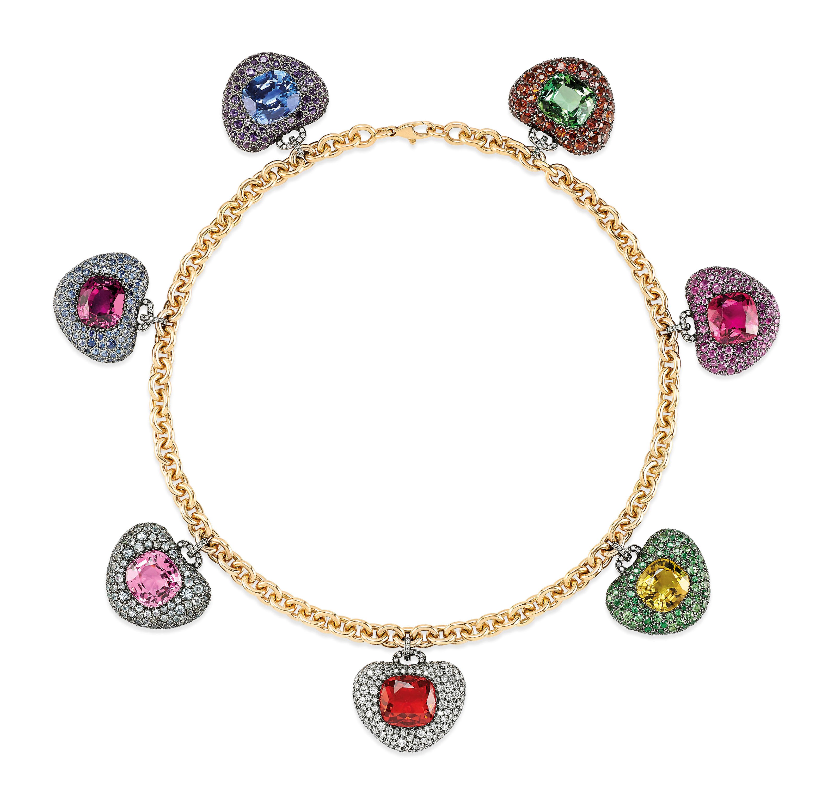 MULTI-GEM NECKLACE, JAR