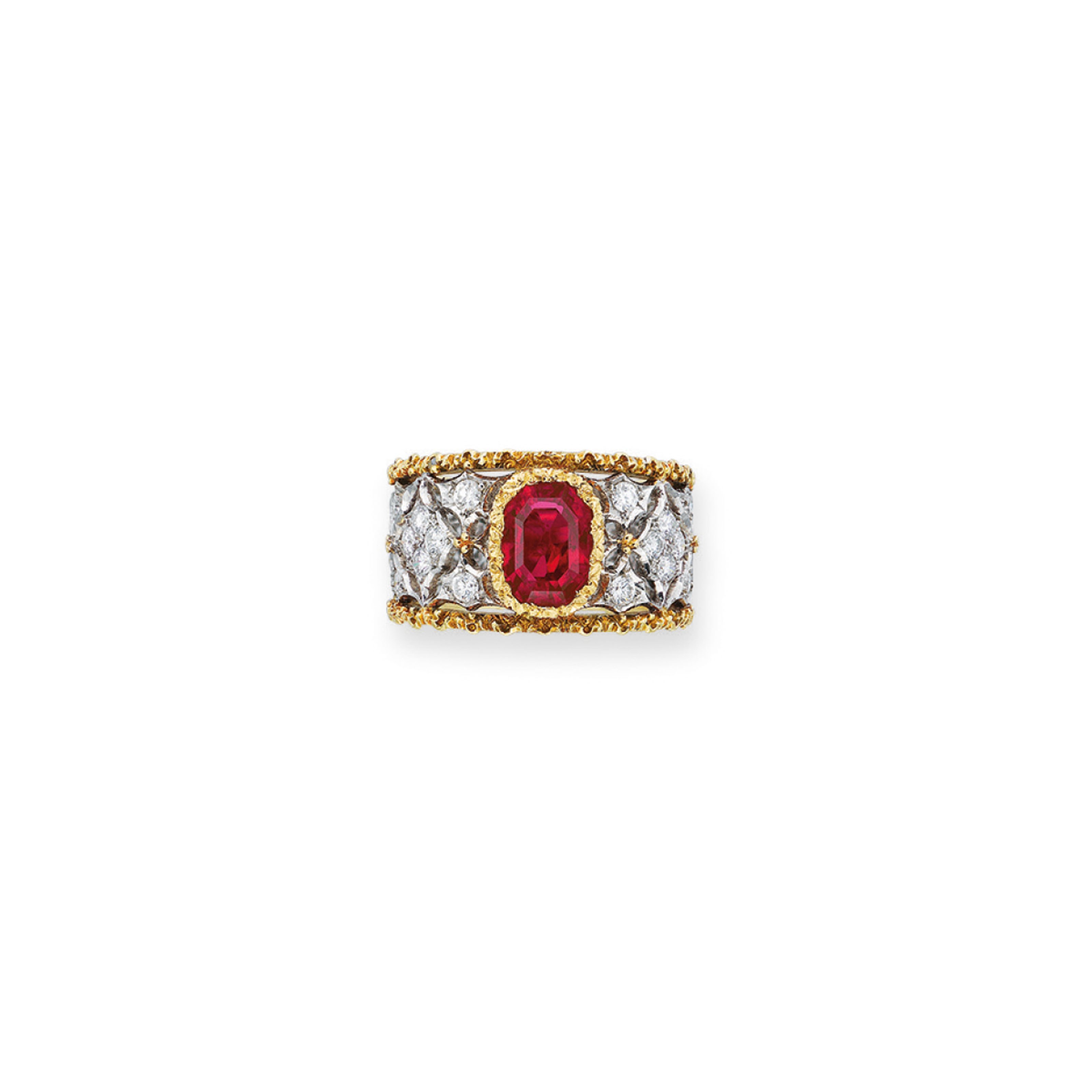 RUBY AND DIAMOND RING, BUCCELLATI