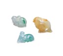 GROUP OF JADEITE CARVINGS