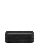A BLACK MONOGRAM MATTE LEATHER VALISETTE PM WITH SILVER HARDWARE