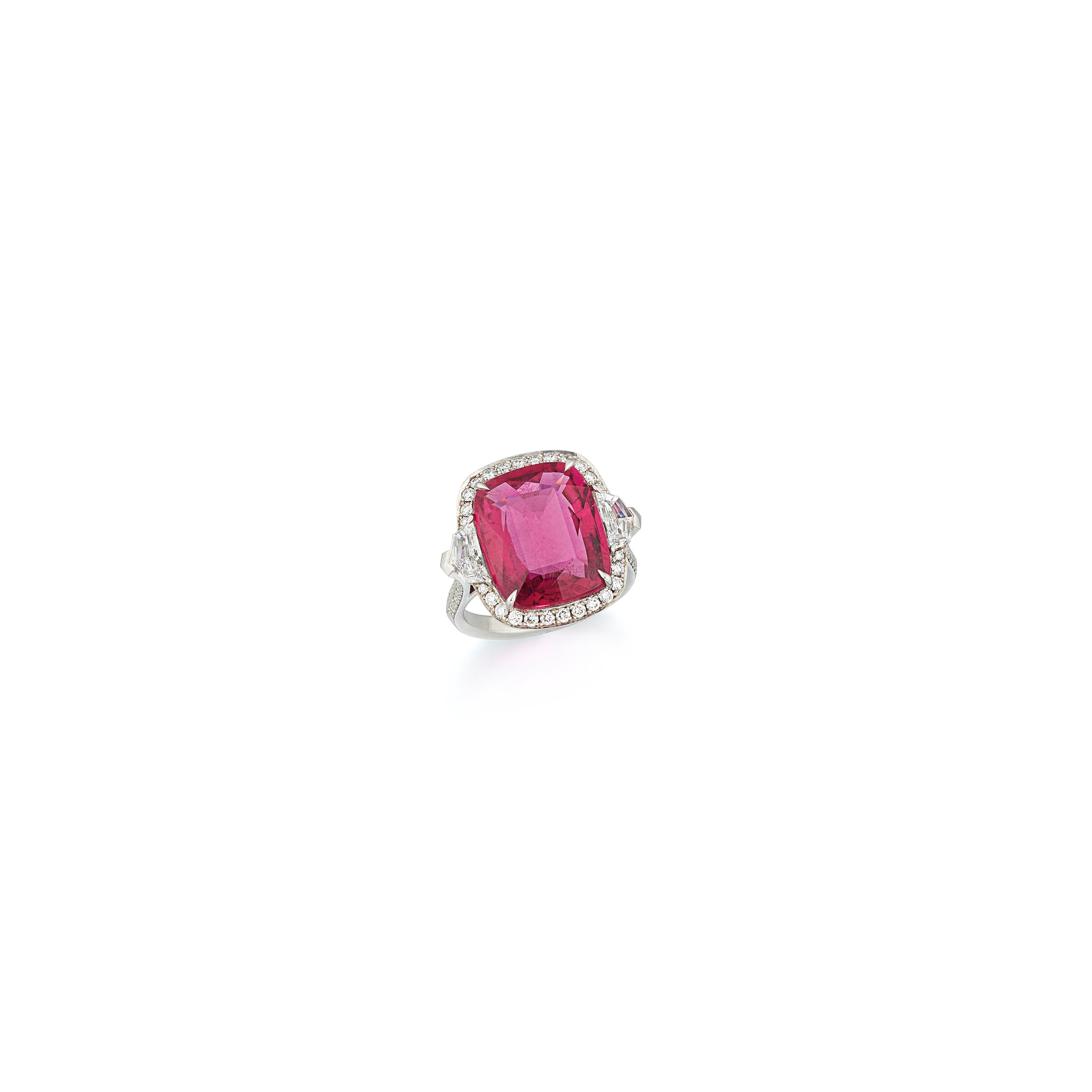 TOURMALINE AND DIAMOND RING