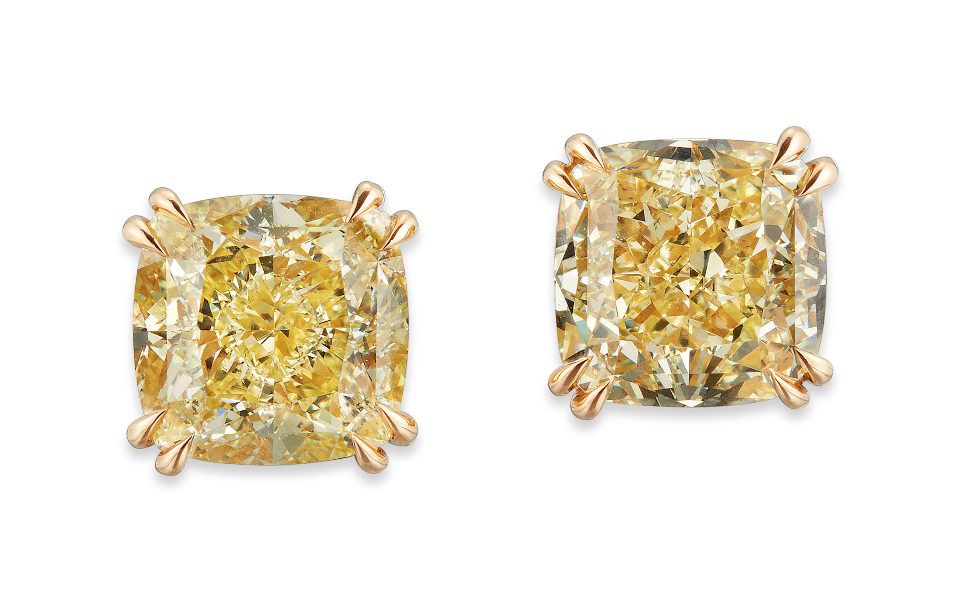 COLOURED DIAMOND EARRINGS