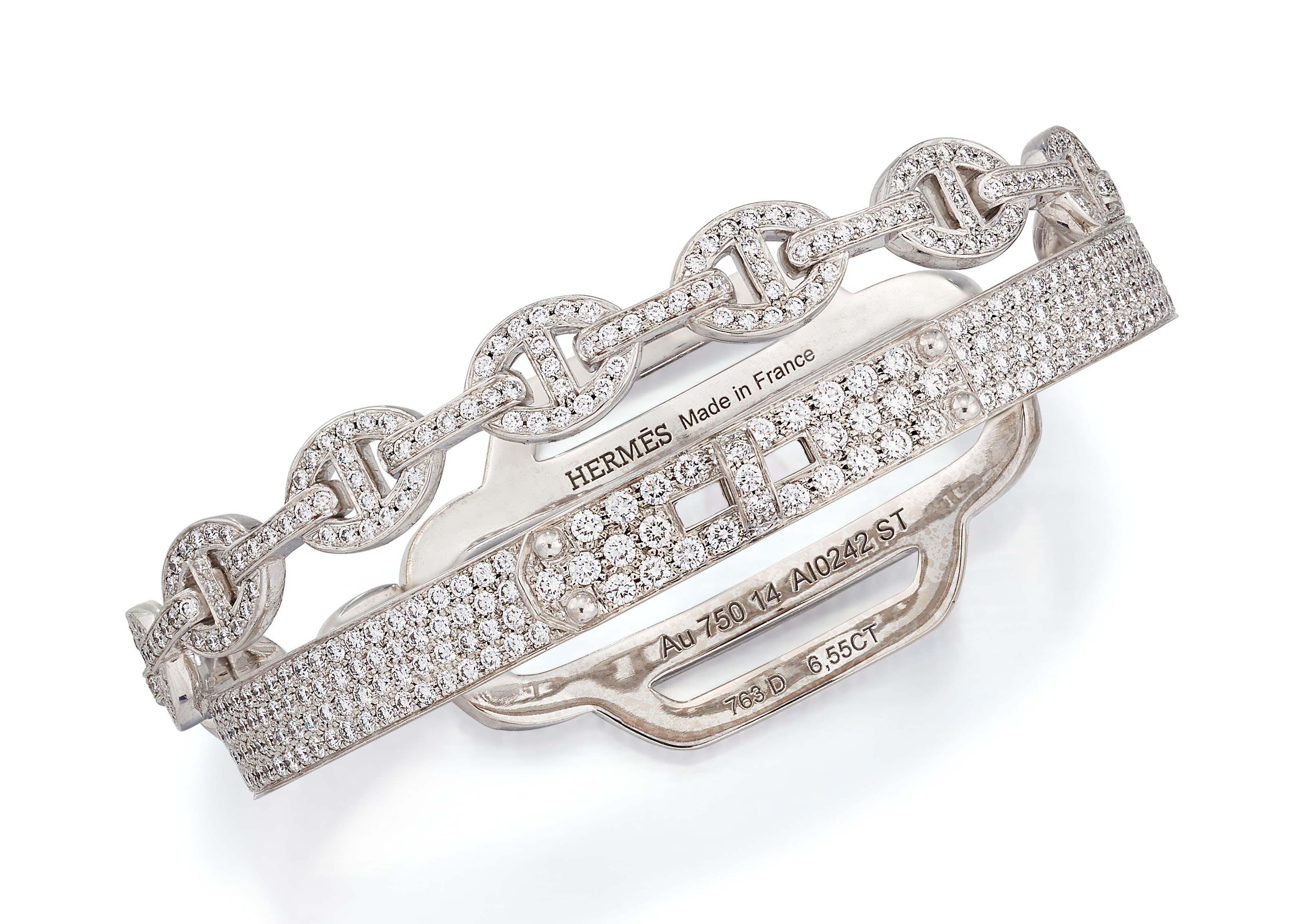 DIAMOND 'KELLY' BANGLE, HERMÈS