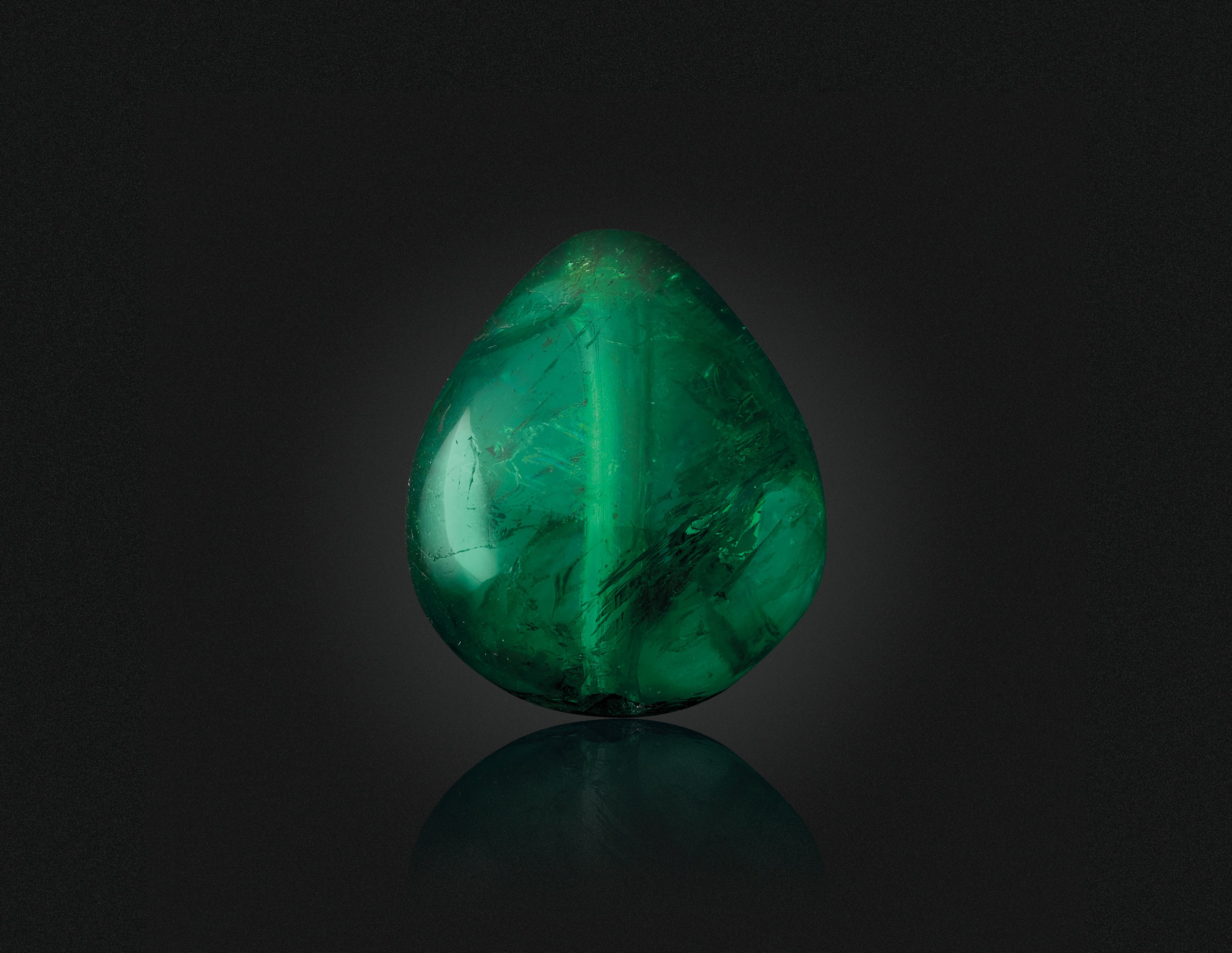 AN EMERALD BEAD