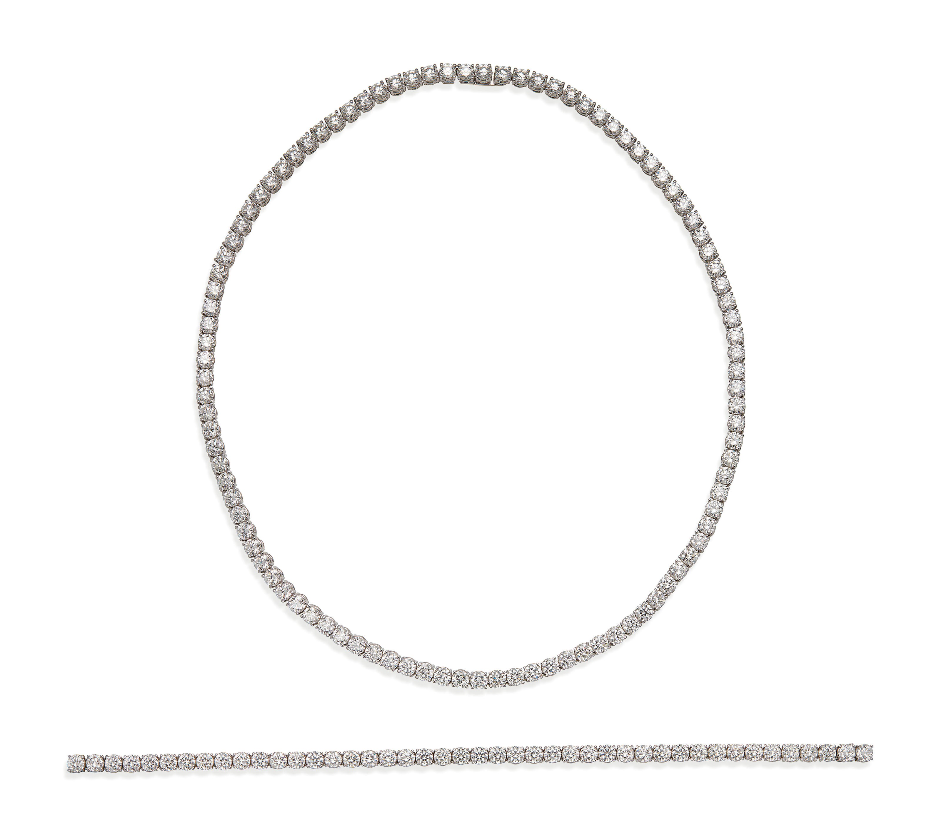 DEMI PARURE DIAMANTS