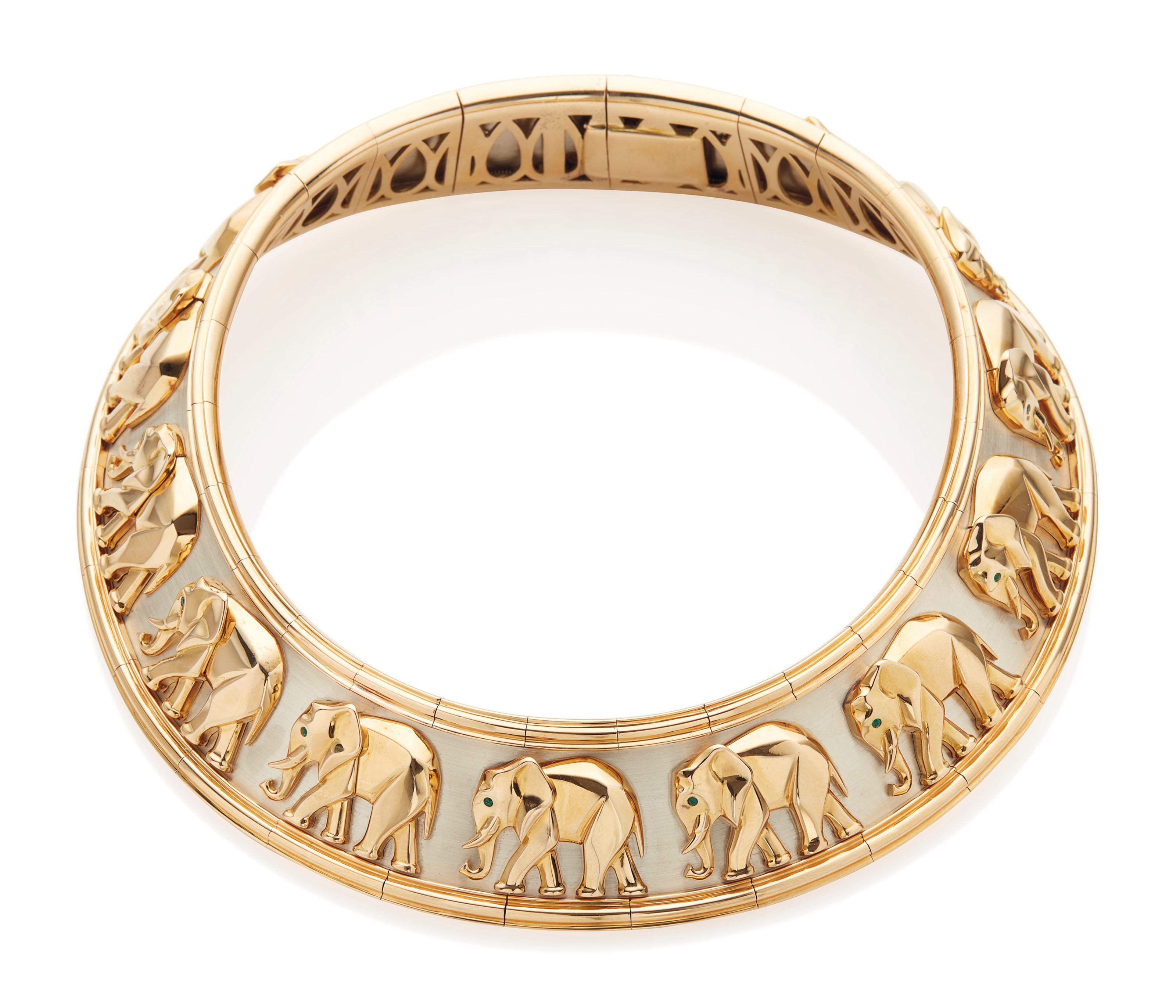 COLLIER ÉLÉPHANT ÉMERAUDES, CARTIER