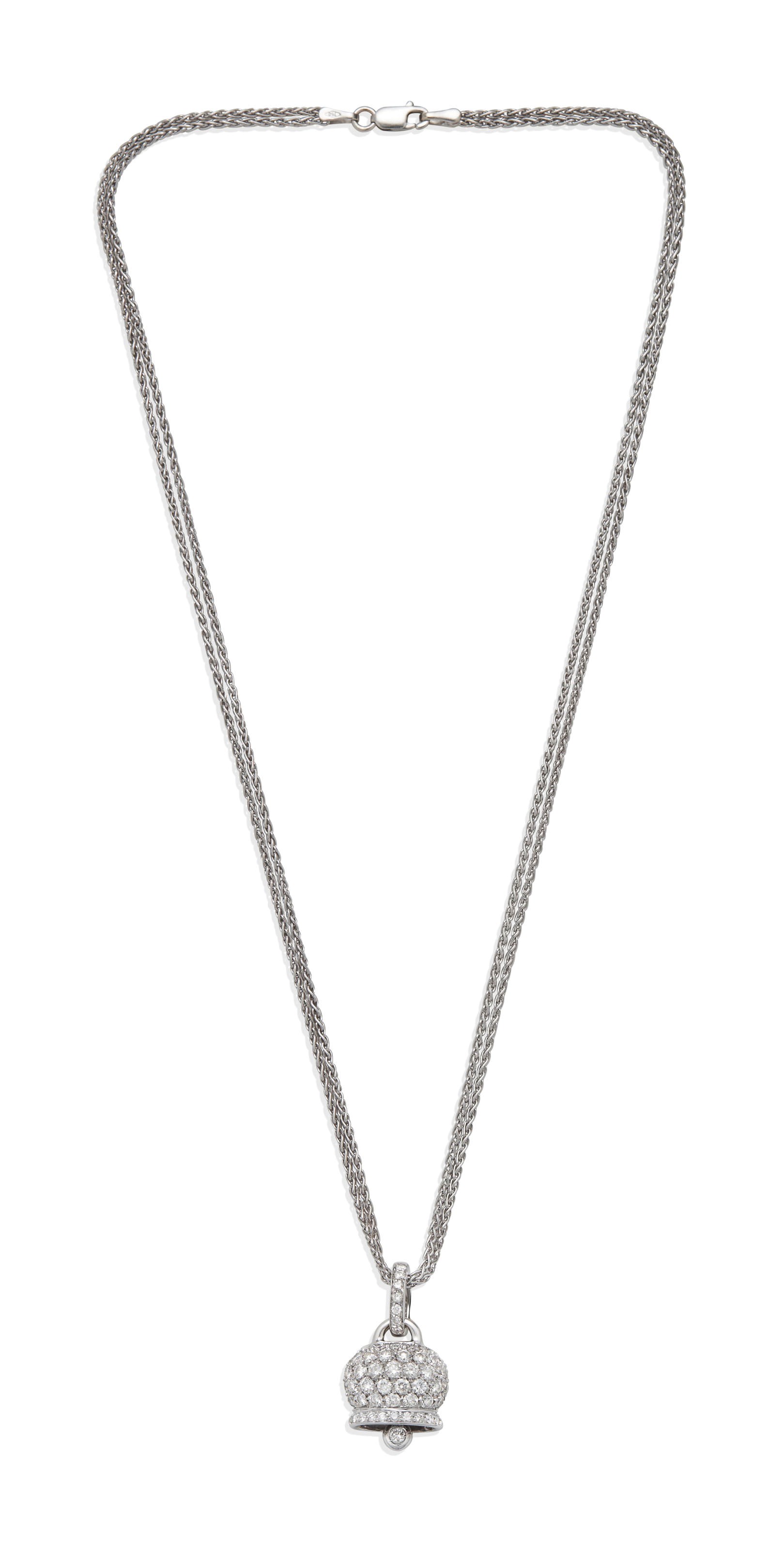 COLLIER CLOCHETTE DIAMANTS