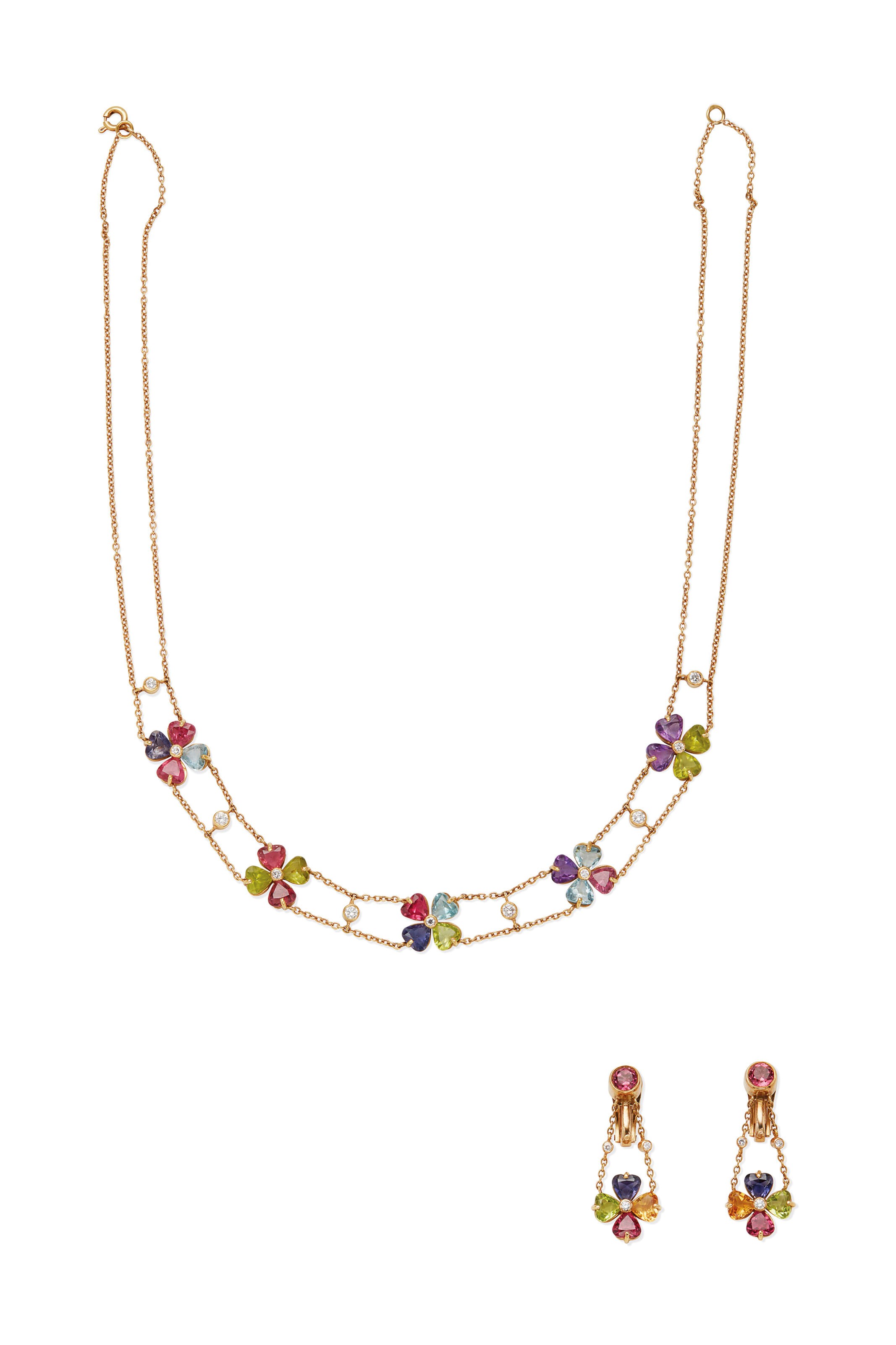 DEMI-PARURE MULTI-GEMMES, BULGARI