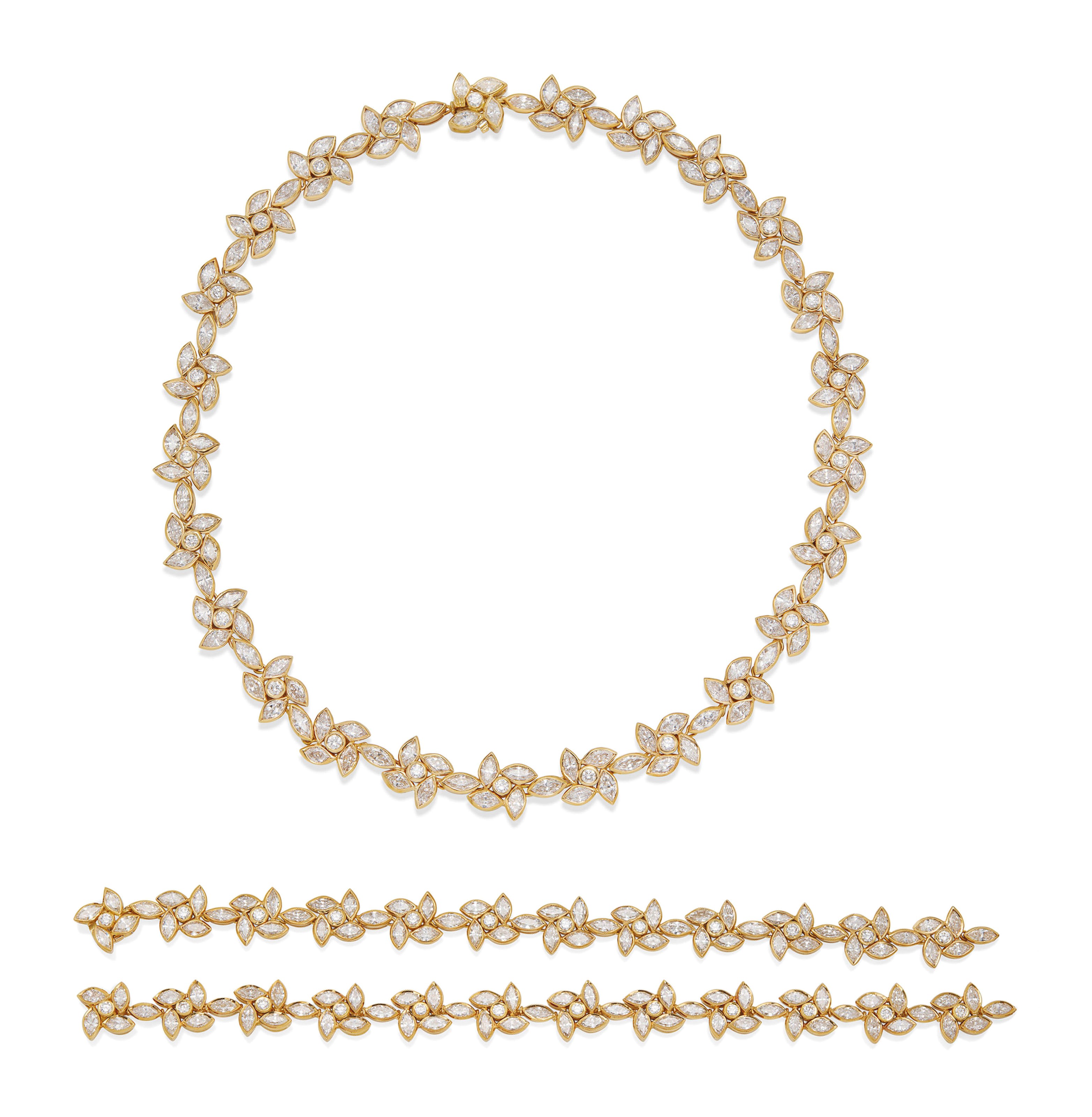 DEMI-PARURE DIAMANTS
