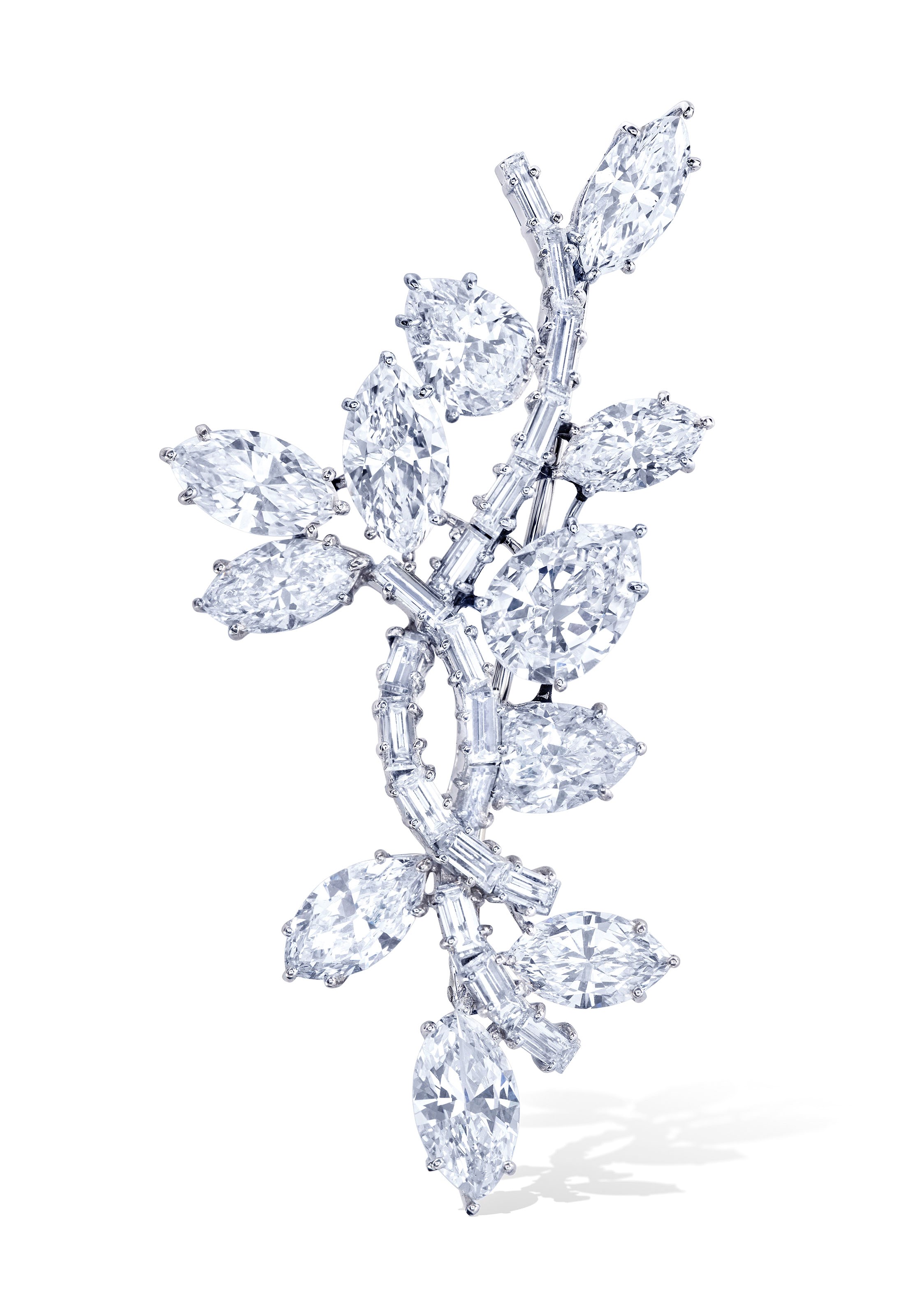 DIAMOND SPRAY BROOCH