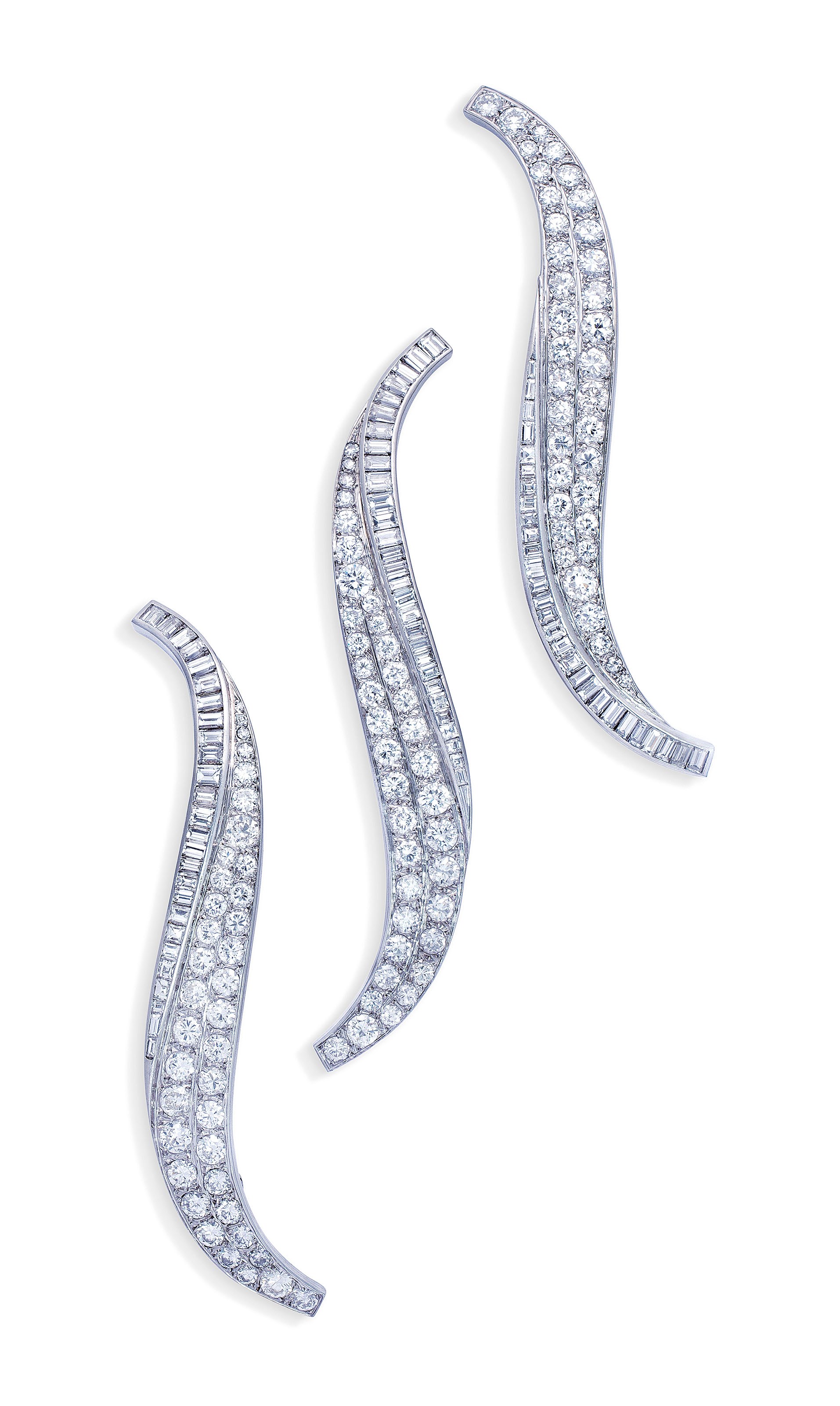 ART DECO DIAMOND BROOCHES