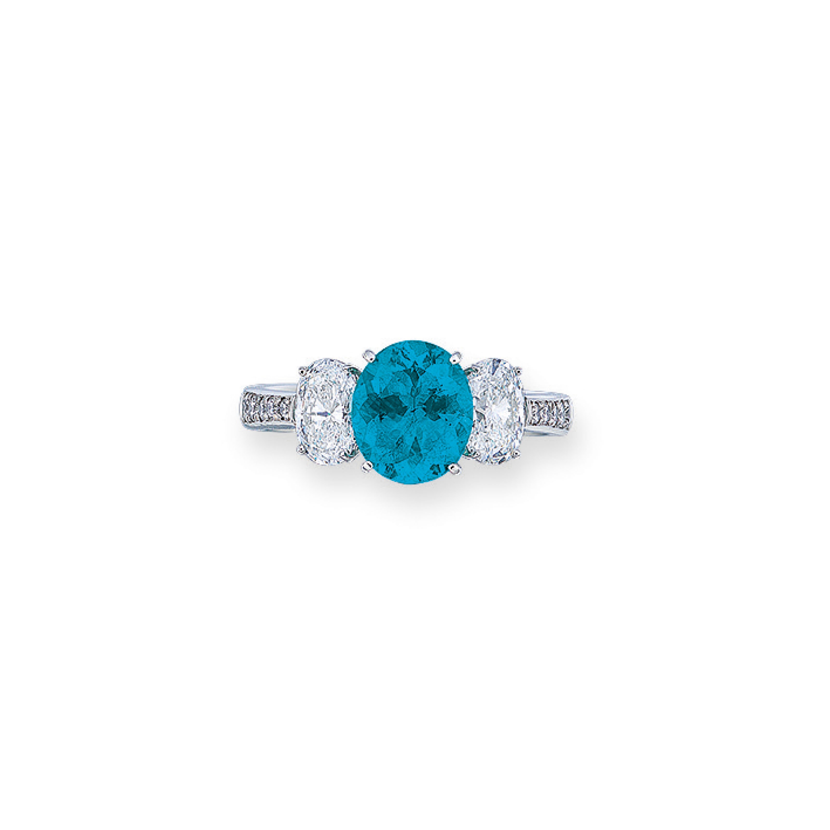 TOURMALINE AND DIAMOND RING