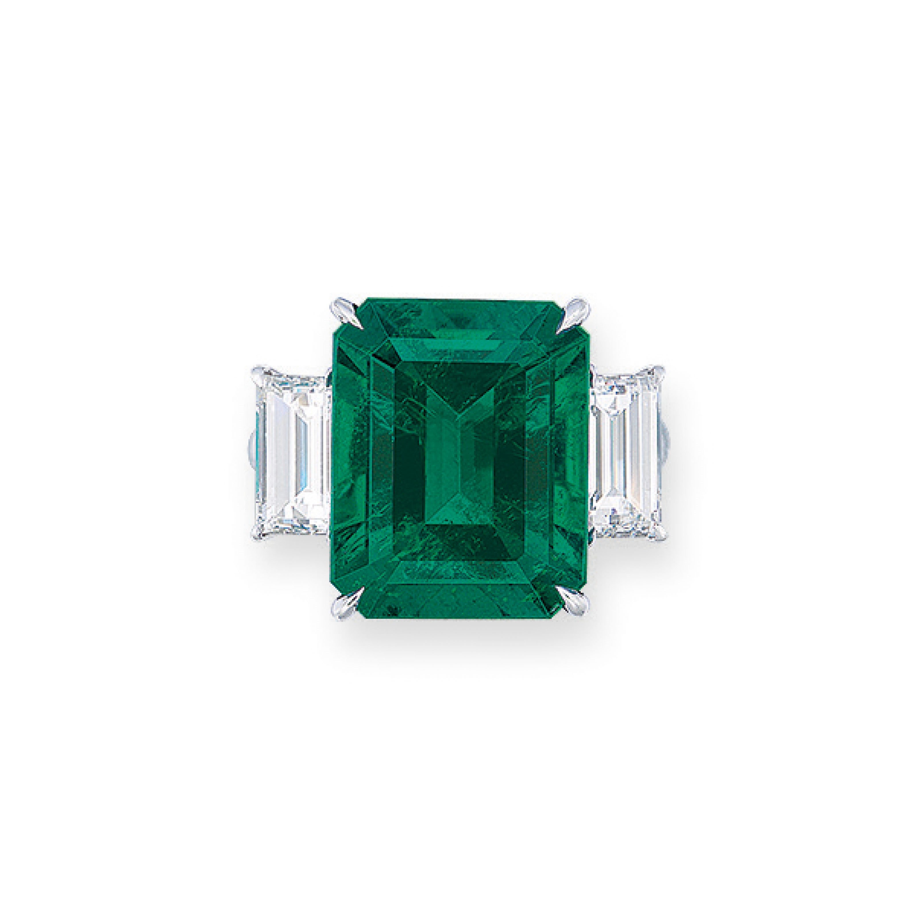EMERALD AND DIAMOND RING