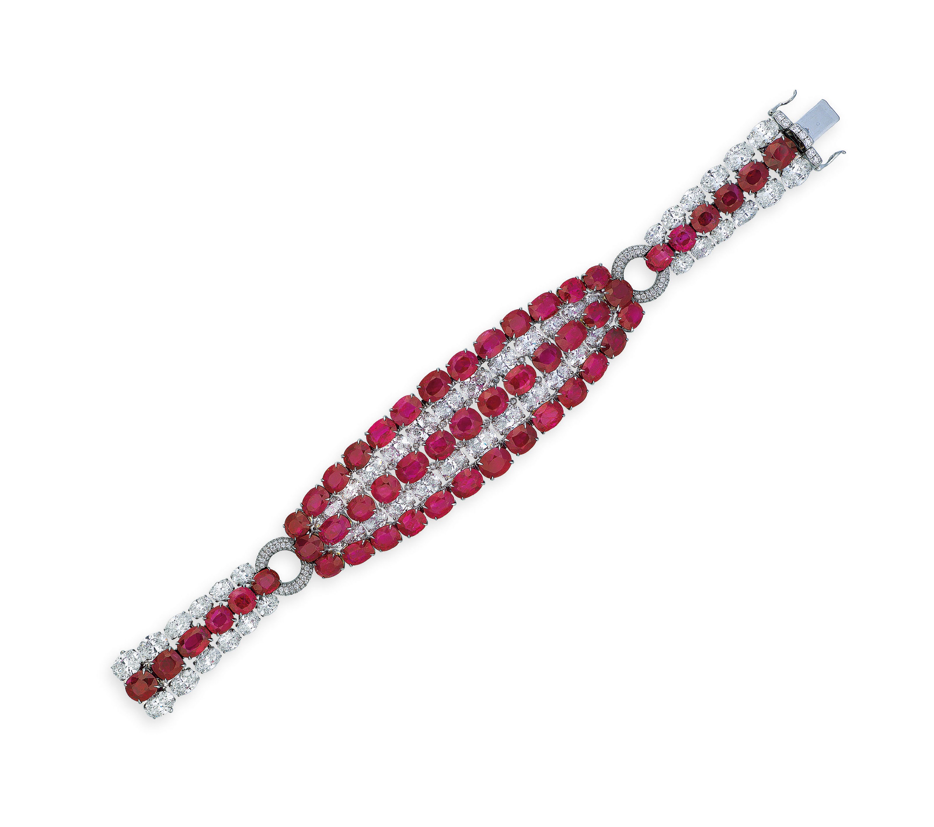 RUBY AND DIAMOND BRACELET