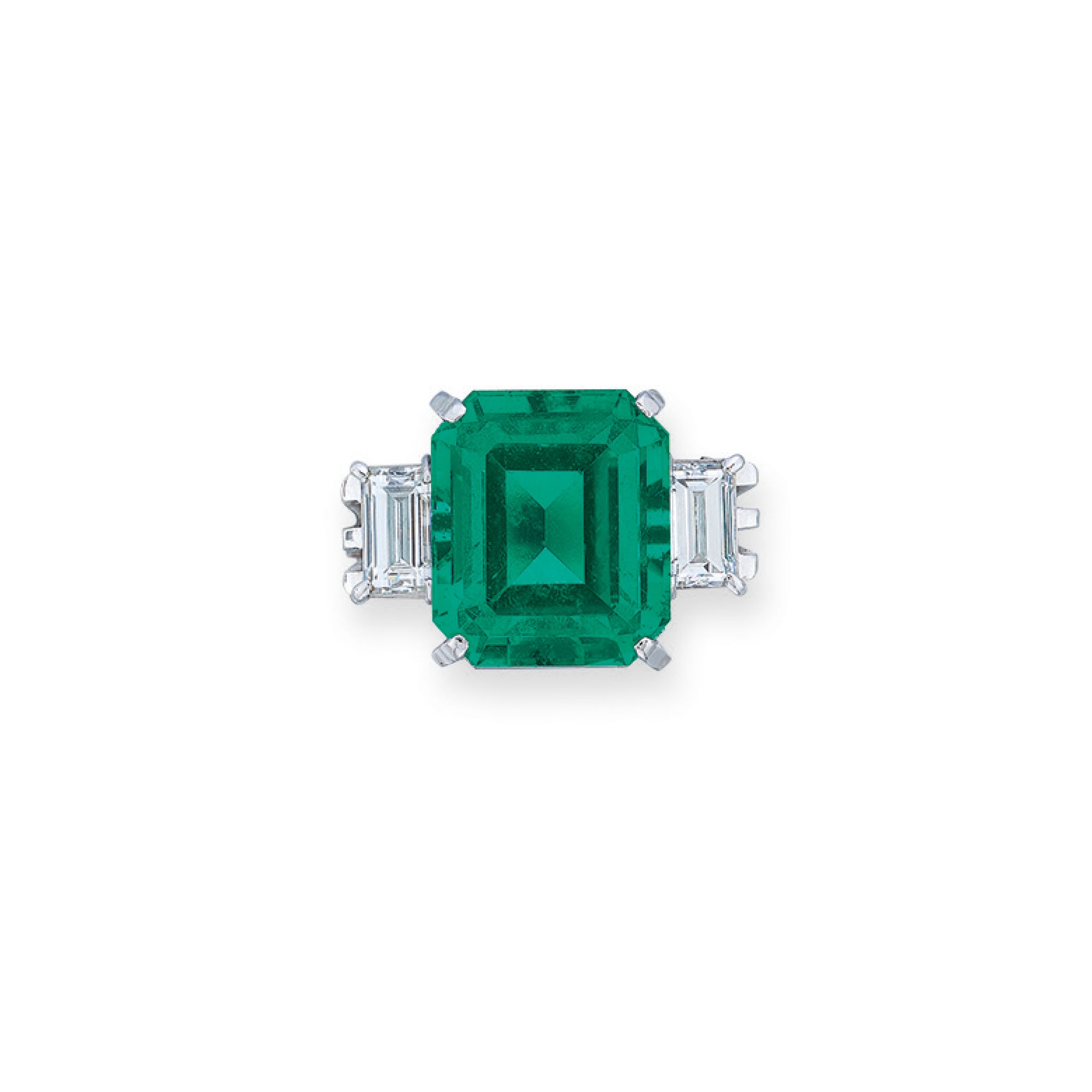 EMERALD AND DIAMOND RING