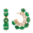 EMERALD AND DIAMOND EARRINGS