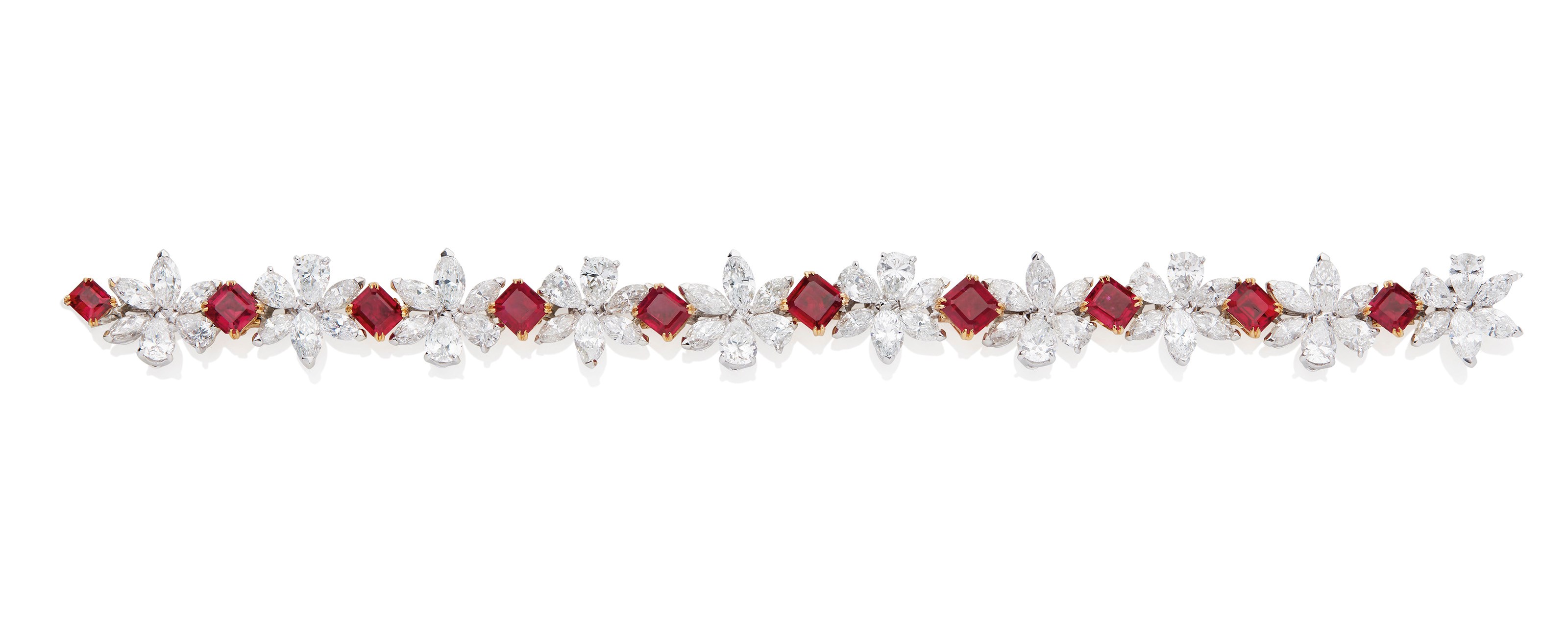BRACELET RUBIS ET DIAMANTS