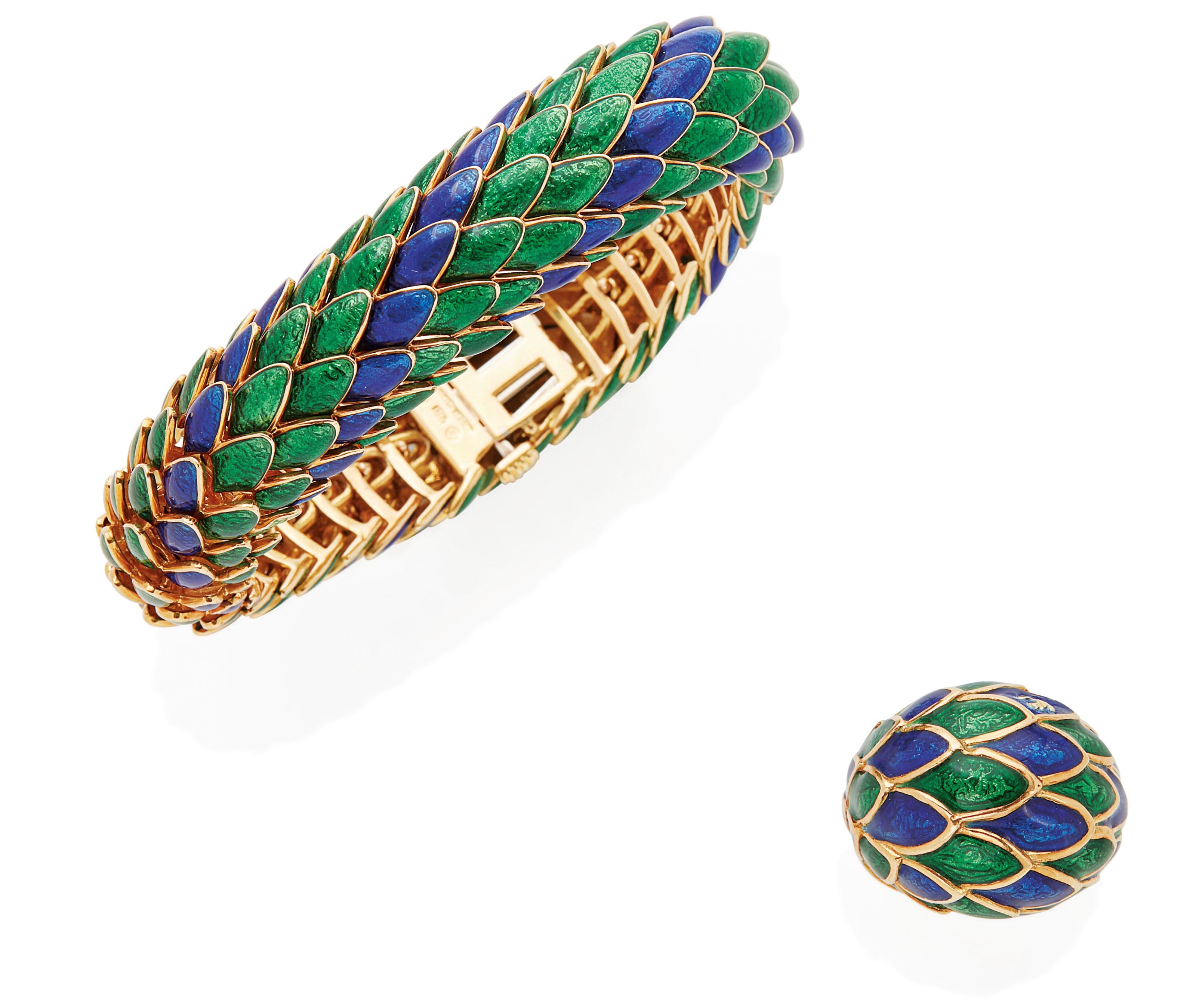 DEMI-PARURE ÉMAIL, DAVID WEBB