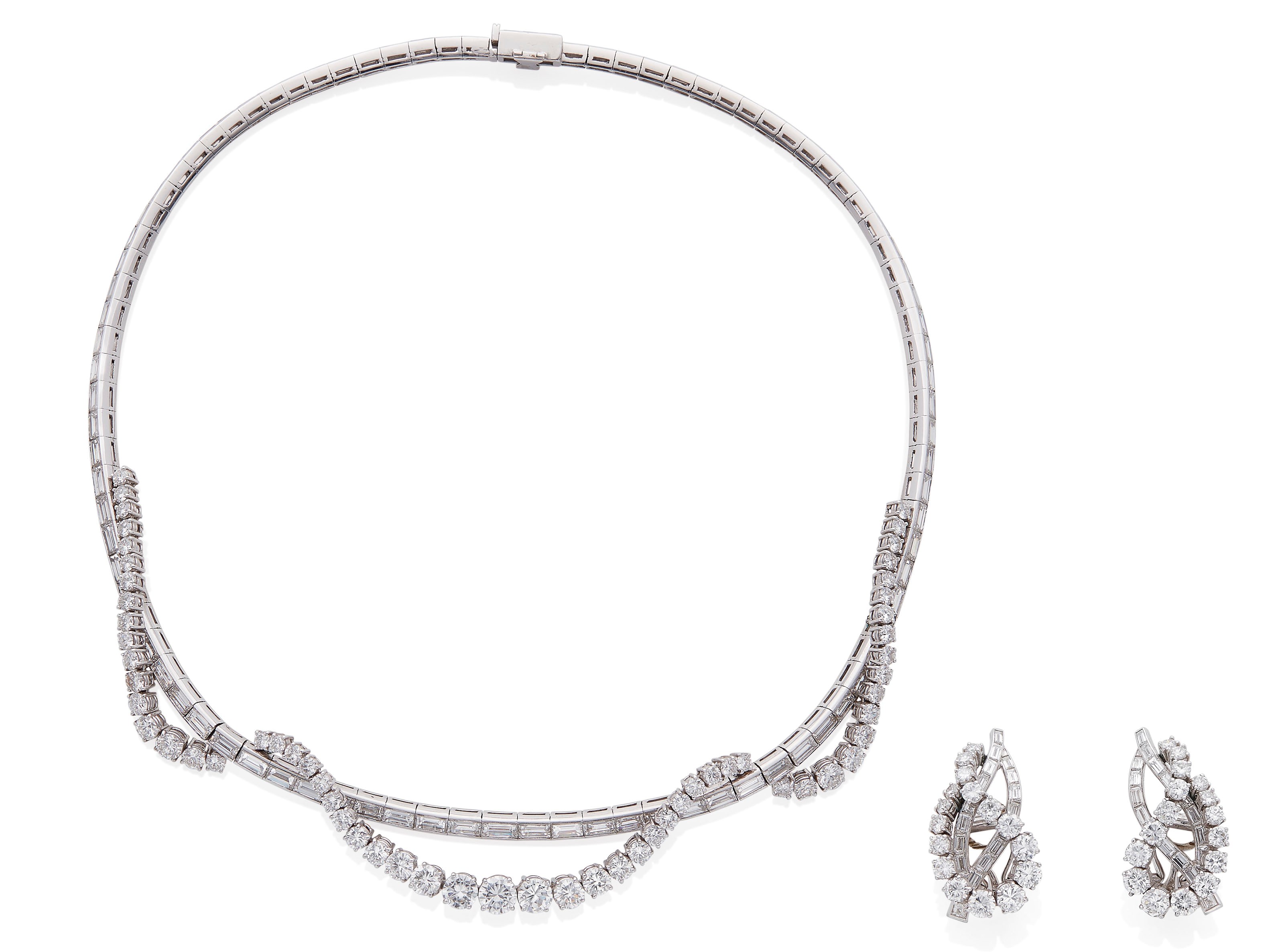 DEMI-PARURE DIAMANTS