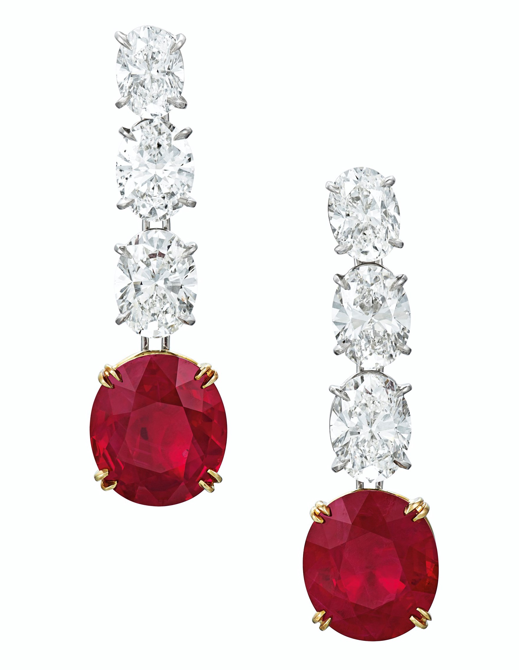 RUBY AND DIAMOND EARRINGS