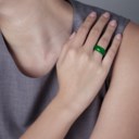 JADEITE SADDLE RING