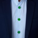 THREE JADEITE BUTTONS
