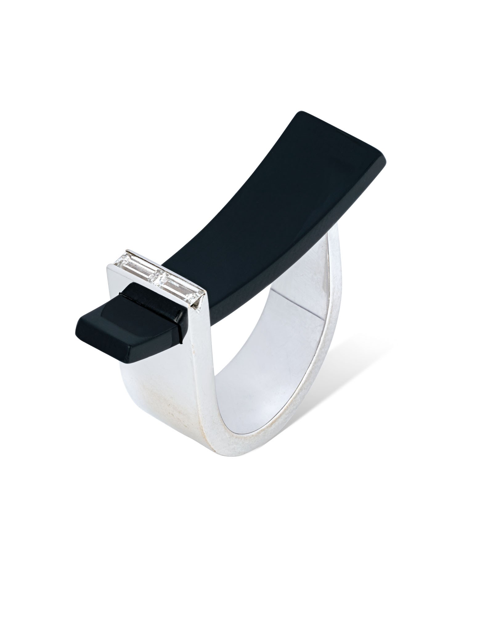 ONYX AND DIAMOND RING