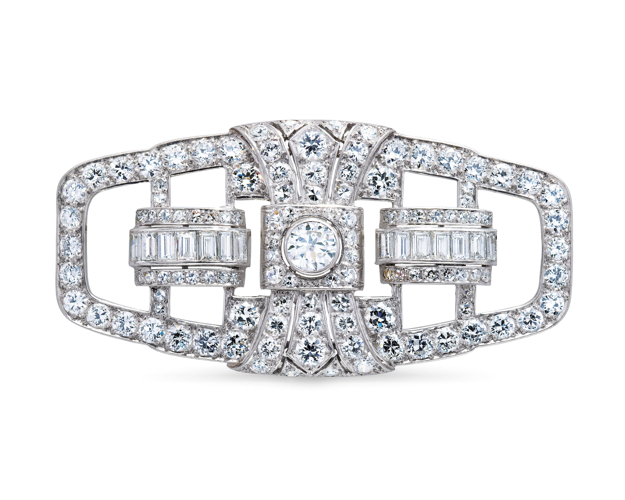 ART DECO DIAMOND BROOCH