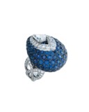 DIAMOND AND SAPPHIRE RING, GRAFF