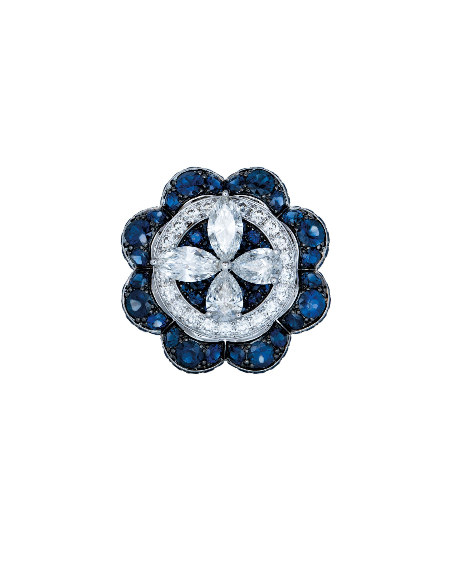 DIAMOND AND SAPPHIRE RING, GRAFF