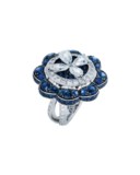 DIAMOND AND SAPPHIRE RING, GRAFF