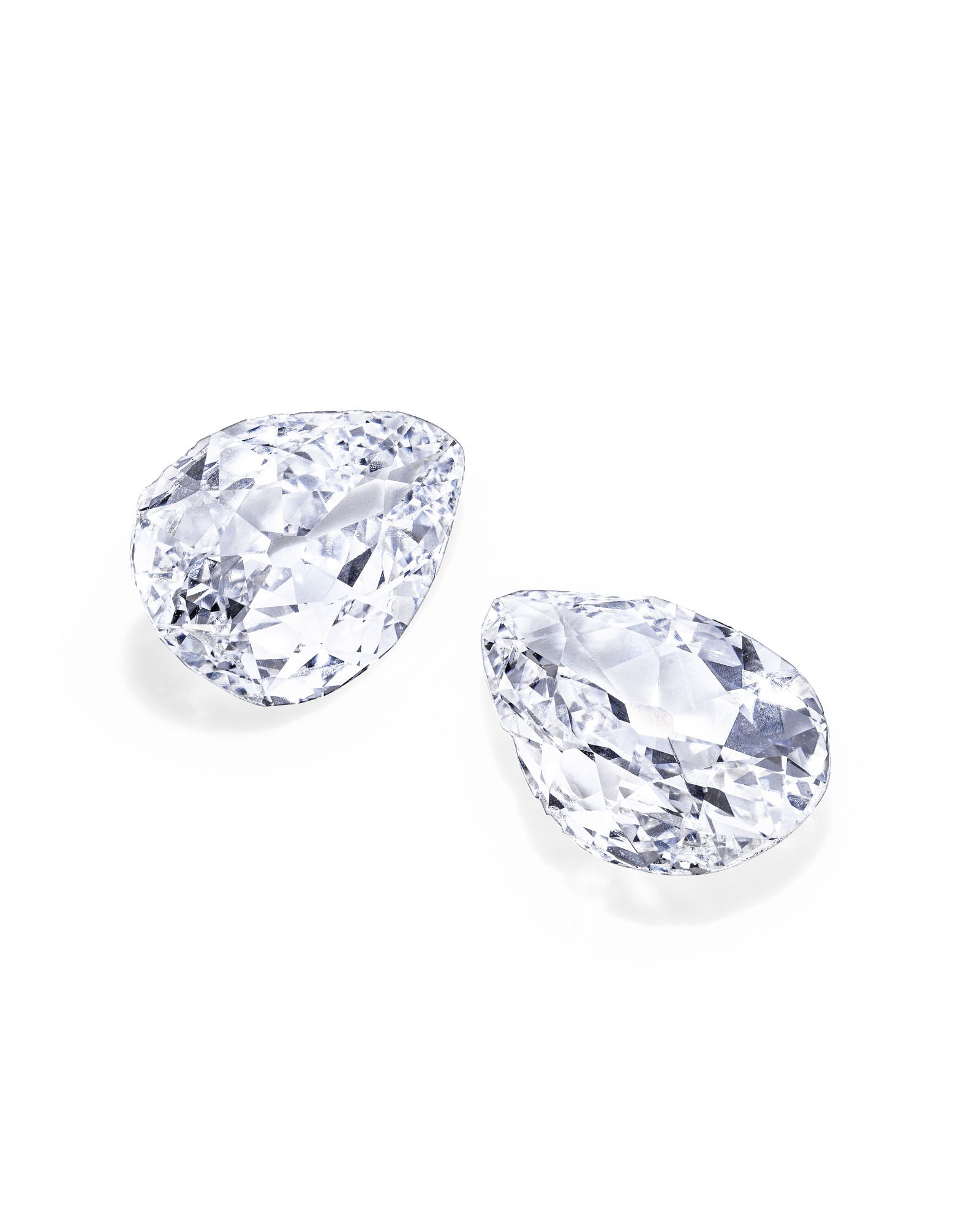 PAIR OF UNMOUNTED DIAMONDS