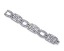 ART DECO DIAMOND BRACELET-WATCH