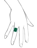 EMERALD AND DIAMOND RING