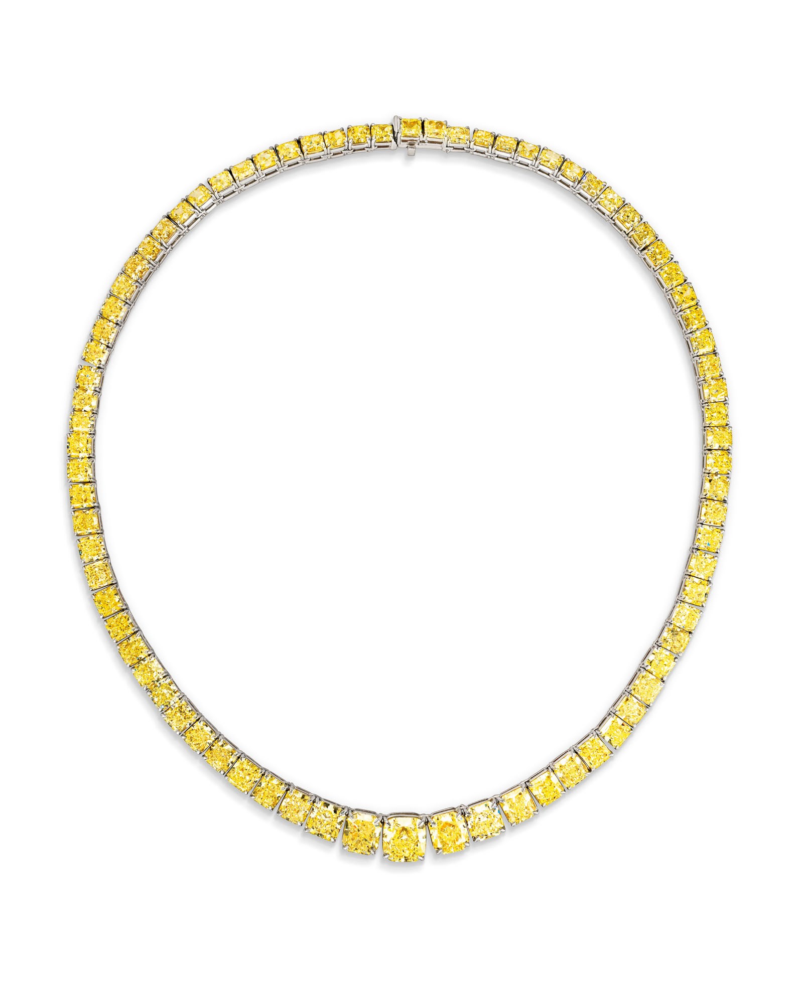 COLOURED DIAMOND RIVIÈRE NECKLACE