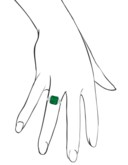 EMERALD AND DIAMOND RING