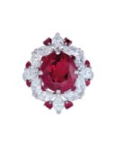 RUBY AND DIAMOND RING, DAVID MORRIS