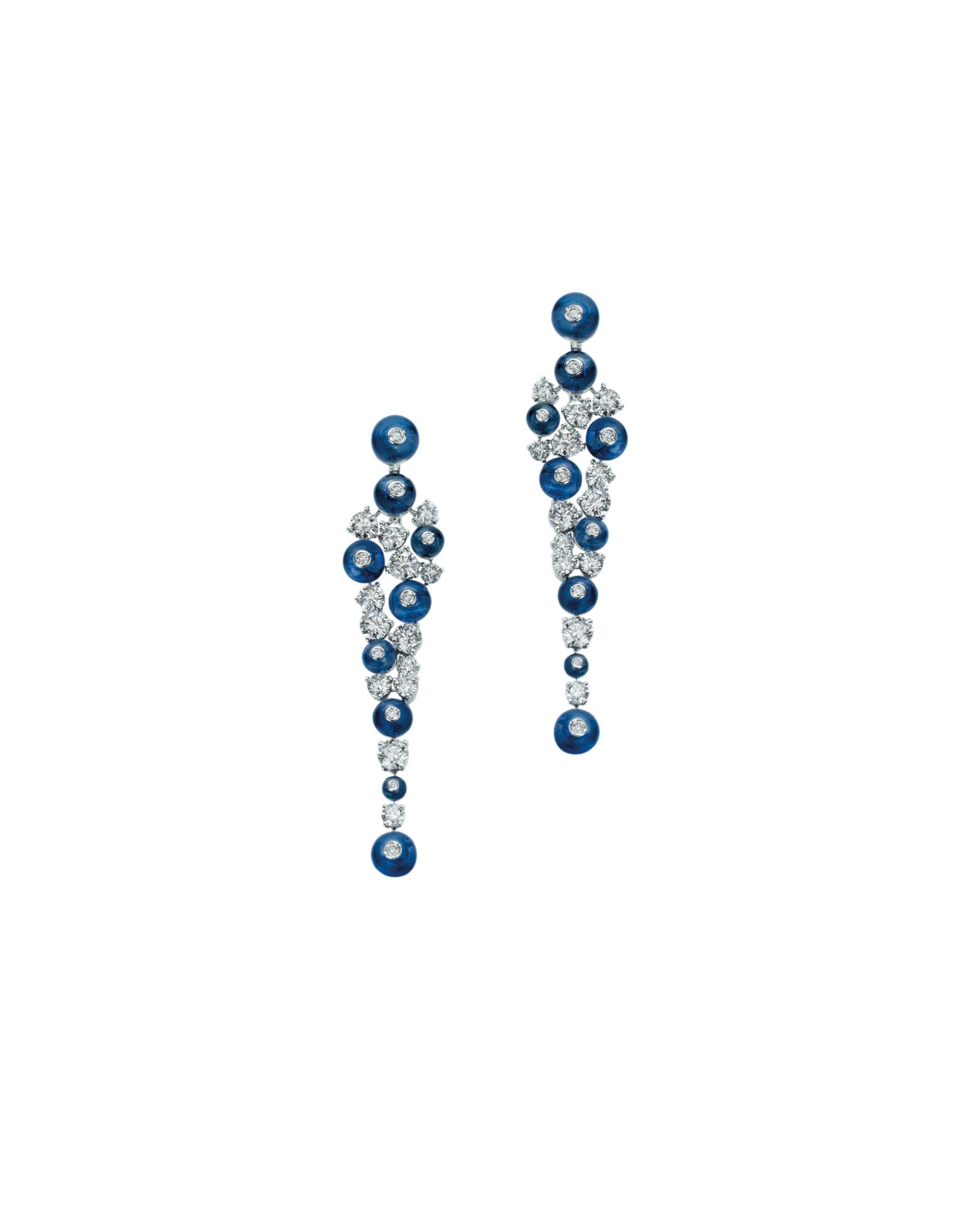 SAPPHIRE AND DIAMOND EARRINGS, GRAFF