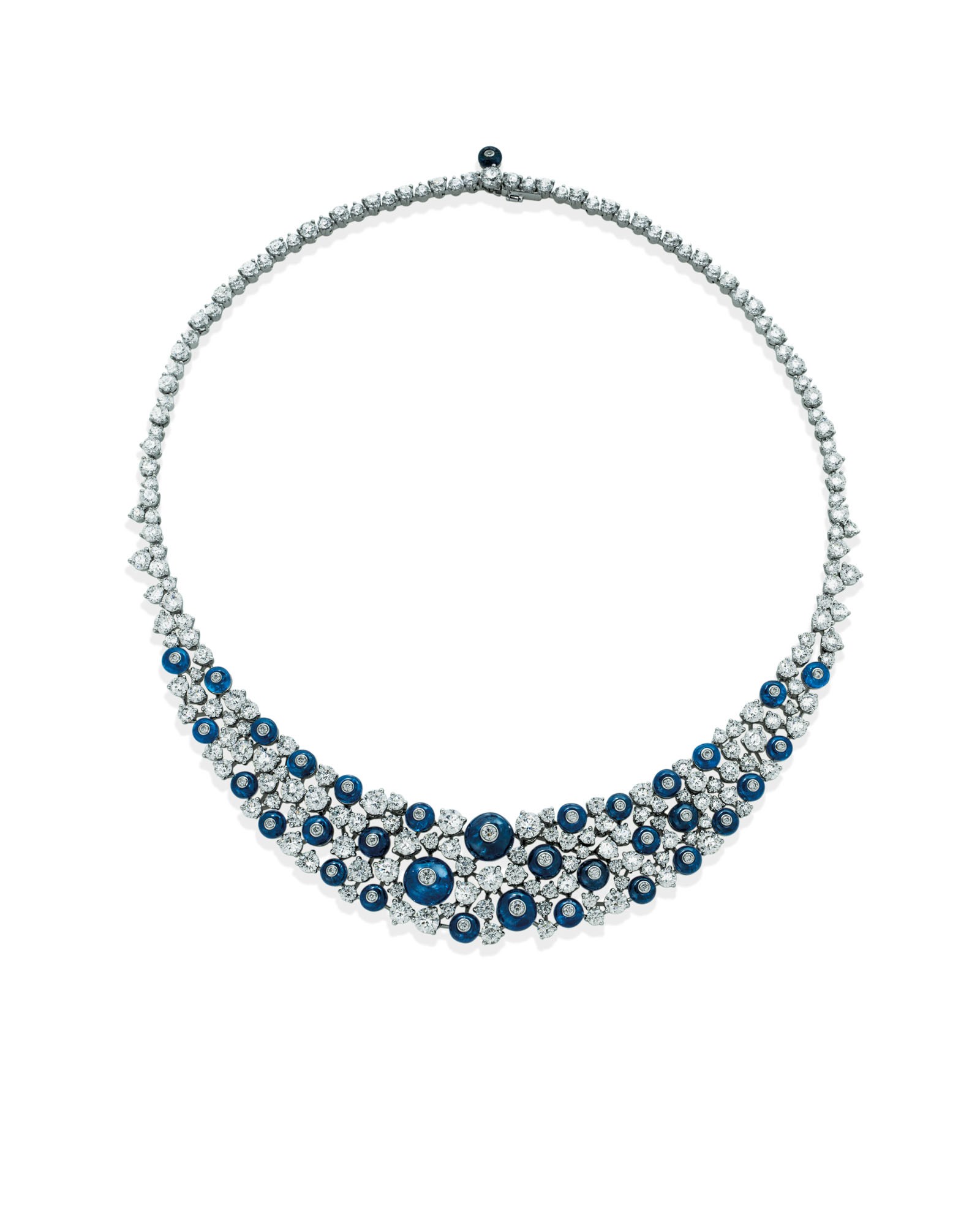 SAPPHIRE AND DIAMOND NECKLACE, GRAFF