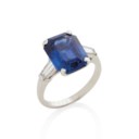 BAGUE SAPHIR ET DIAMANTS, GRAFF