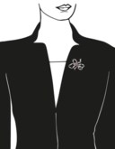 BROCHE RUBIS ET DIAMANTS