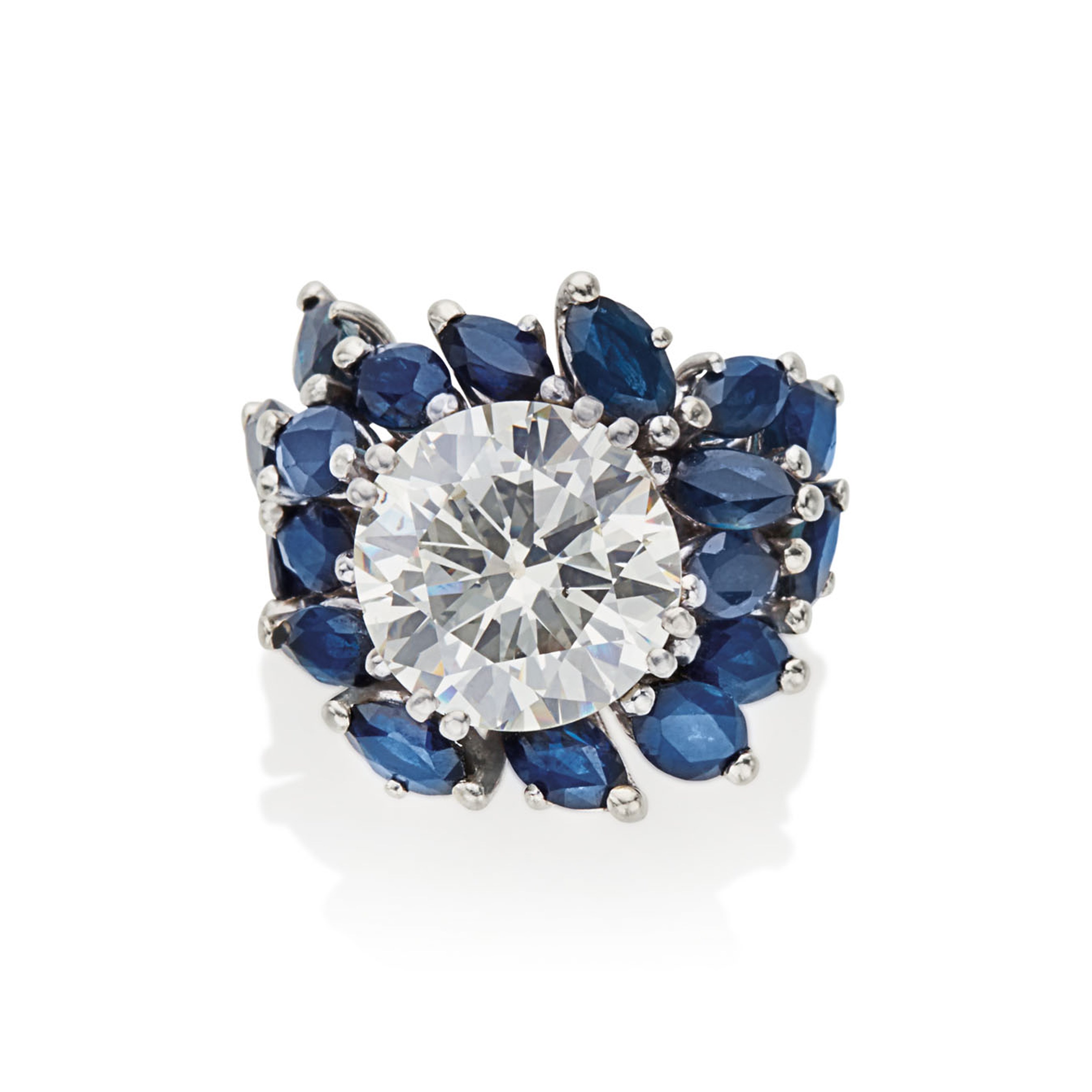 BAGUE SAPHIRS ET DIAMANT