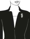 IMPORTANTE BROCHE DIAMANTS