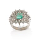BAGUE ÉMERAUDE ET DIAMANTS