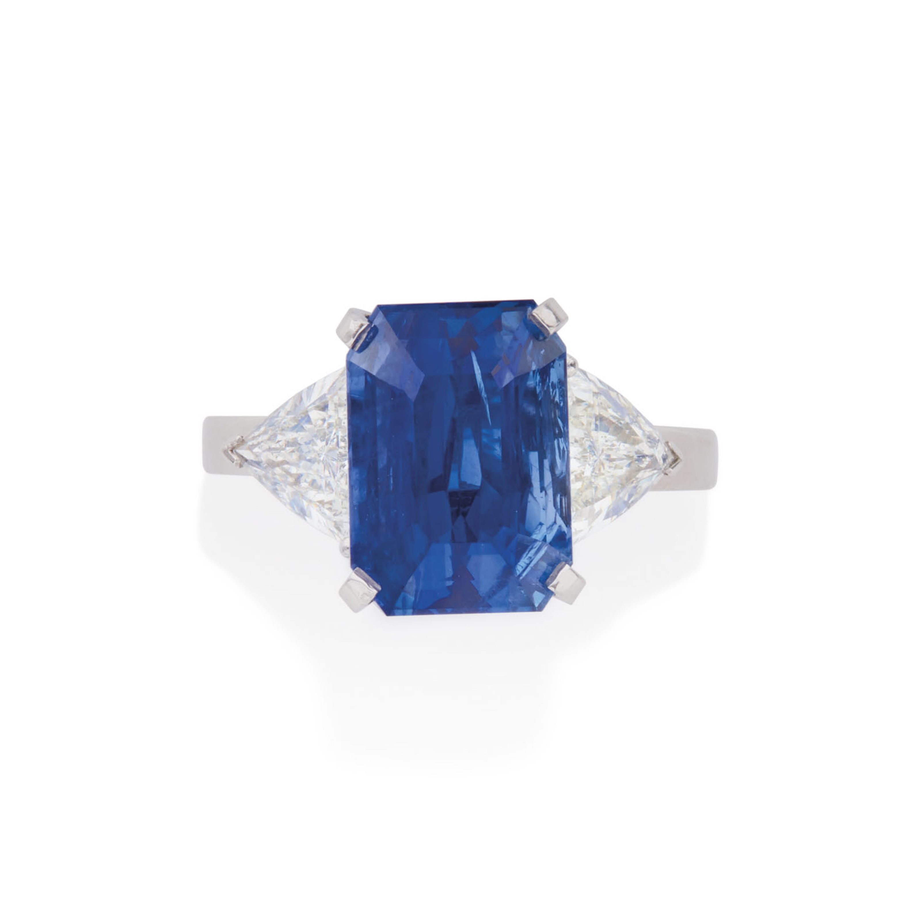 BAGUE SAPHIR ET DIAMANTS