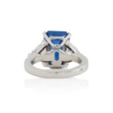 BAGUE SAPHIR ET DIAMANTS