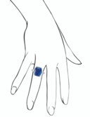 SAPPHIRE AND DIAMOND RING