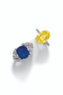 SAPPHIRE AND DIAMOND RING